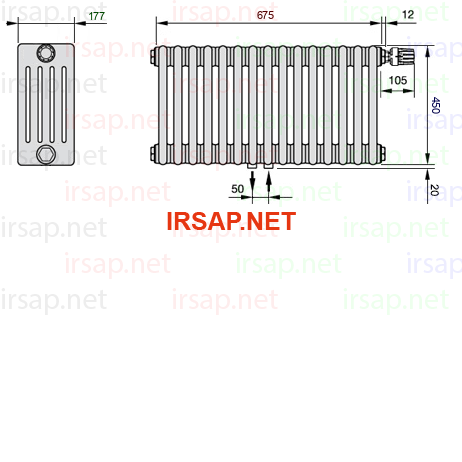 Радиатор IRSAP Tesi 50450/15 T52 CL 01